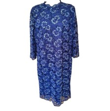 Handmade Dress Size 14 Beaded Sequin Sheer Sleeves Party Cruise Occasion Evening