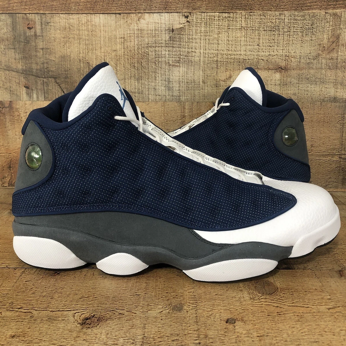 Nike mens air jordan retro xiii 13 flint 2020 navy white flint grey  414571-404