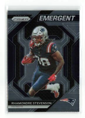 RHAMONDRE STEVENSON #h-10 2023 PANINI PRIZM PATRIOTS EMERGENT