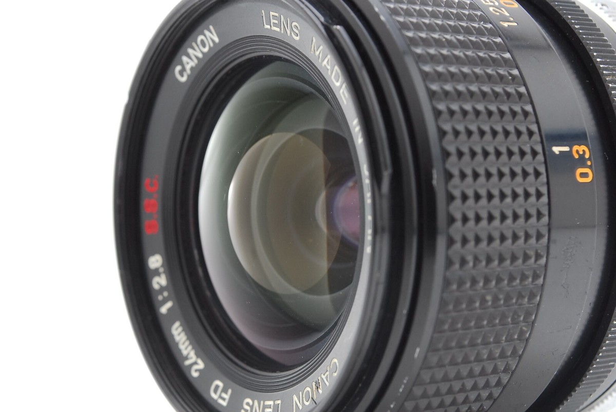 Read![EXC+5 w/Caps] Canon FD 24mm f/2.8 S.S.C. SSC Wide Angle MF