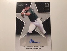 2020 Dorian Gonzalez Leaf Perfect Game Black Auto #21/50 Miami. 002