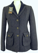 John Partridge Ladies Size 10 Blue Mix Tweed Jacket