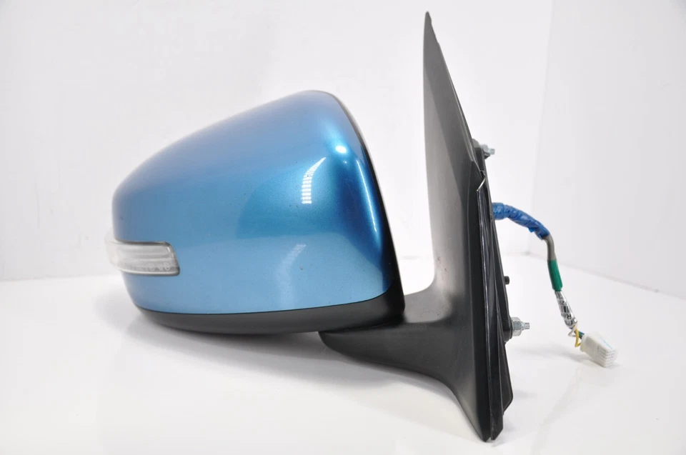🚘✅ Espejo retrovisor lateral derecho del pasajero MITSUBISHI MIRAGE 2014-2020 con señal AZUL OEM Foto 3 de 4