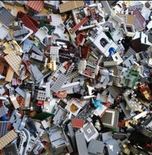 Lego Castle Lot Bulk 100 Piece Lot: bricks, slopes, castle Rock Wall Burp MOC