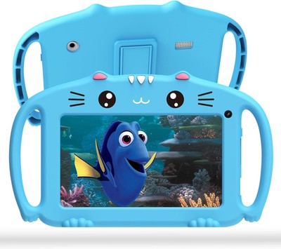 Kids Tablet 7 inch Toddler for Android with WiFi Quad Blue 
