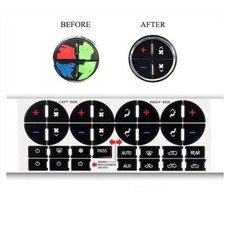 Fit for Chevrolet GMC Tahoe AC Dash Button Repair Kit Decal Sticker Replacement