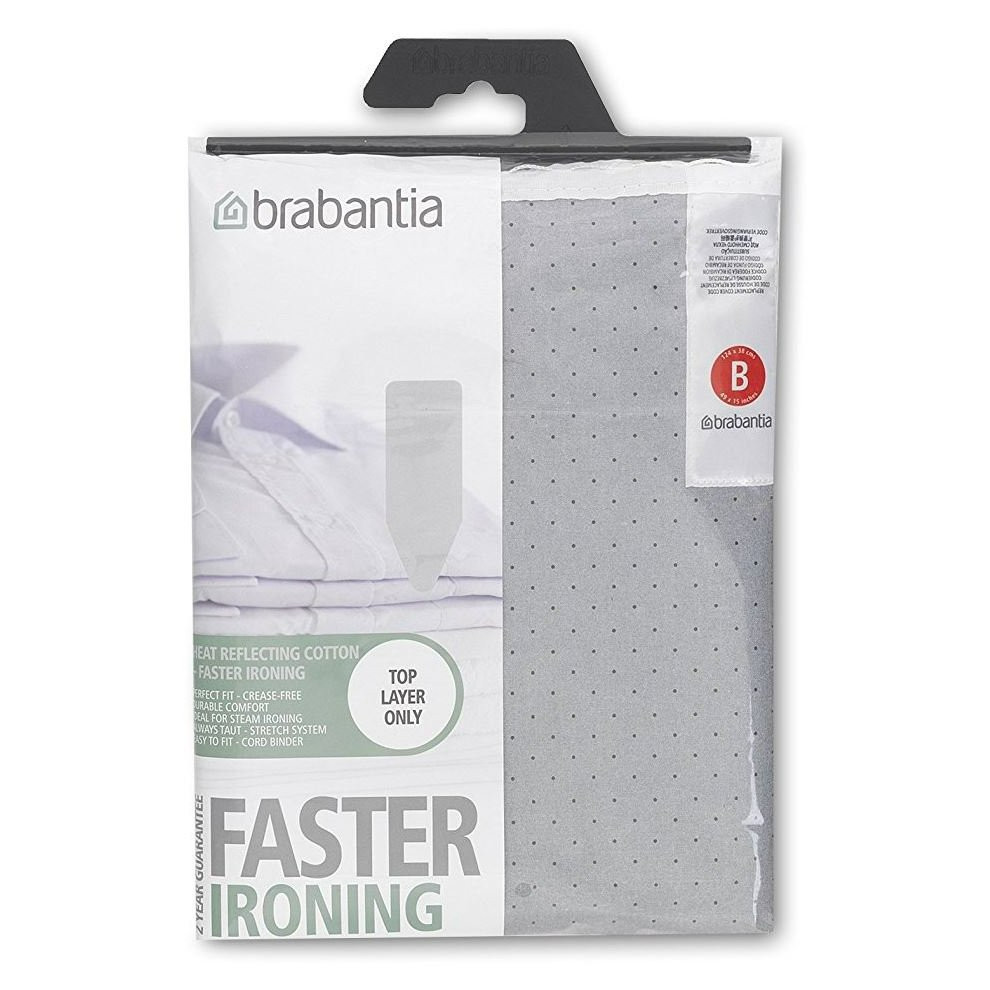 Brabantia Ironing Board Cover 49 x 15 Inch (Size B) - Gray, 317705