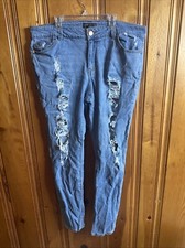 Forever 21 Plus Sized Jeans Size 16 Us Distressed Light Wash Skinny Jeans