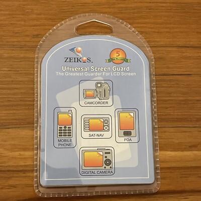 Zeikos Universal Screen Guard Protector LCD 1.5 - 4 in Cut to Fit NEW