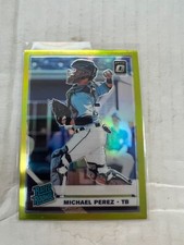 Michael Perez 2019 Donruss Optic Rated Rookie Lime Green Prizm #78 NrMt