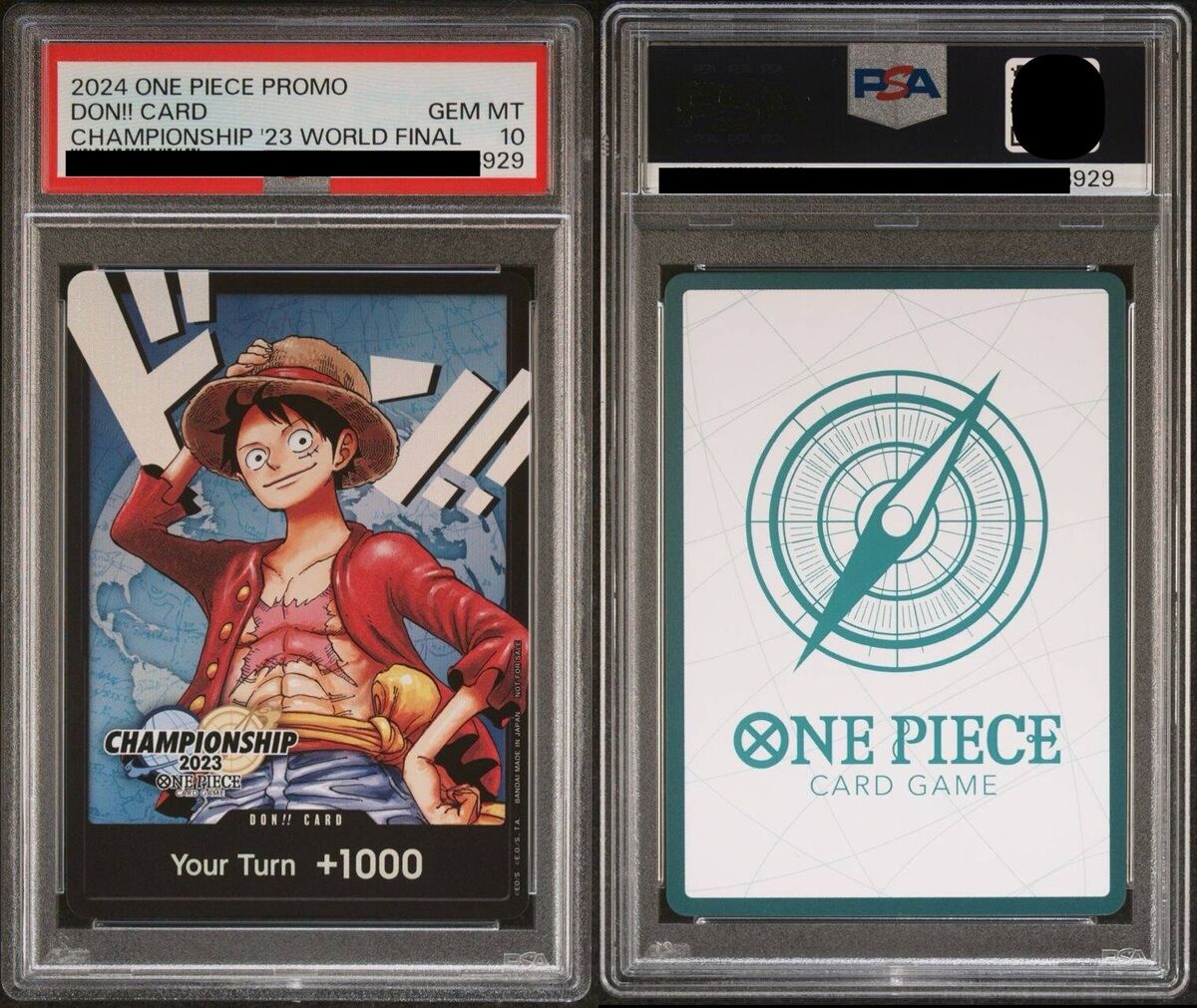 PSA 10: One Piece Card Game Championship 23' World Final Don PSA 10: One Piece Card Game Championship 23' World Final Don