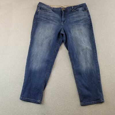 Vintage American Blue Jeans Women's Sz 16/33 Boyfriend MedWash Normcore