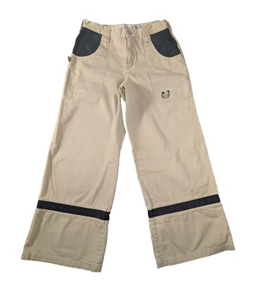 パンツ 90s 00s archive y2k buggy wide slacks RARE Vintage 1990s Y2K Bug Girl Khaki Wide-Leg Skater Raver Pants