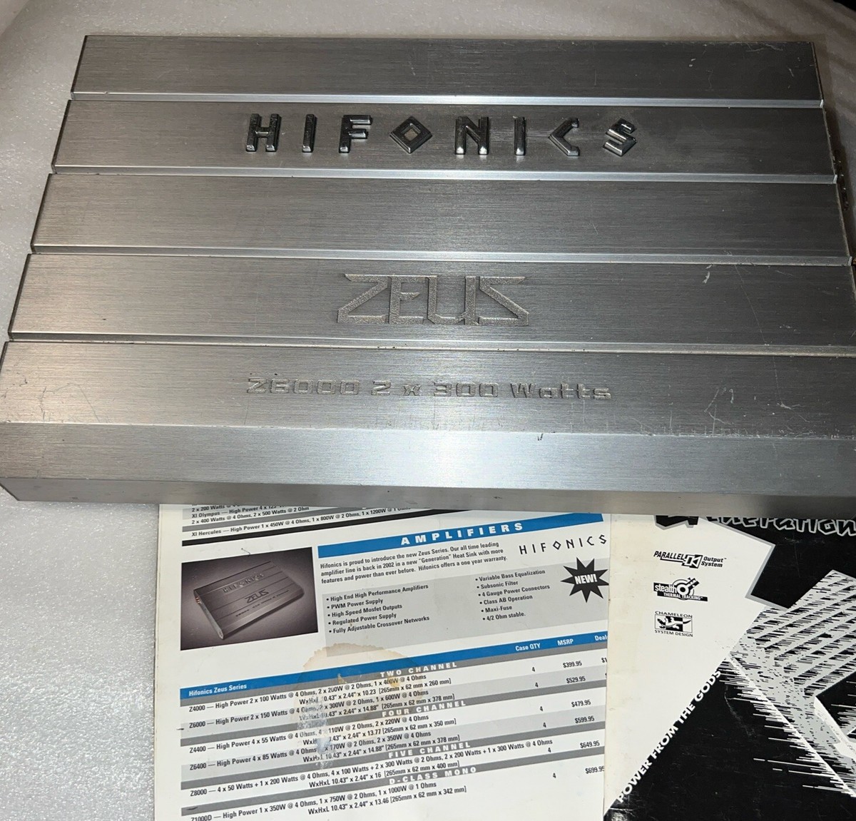 Hifonics ZEUS Old School From 2002 Z6000 Working Good | eBay