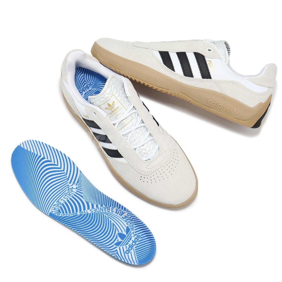新品未使用　adidas skateboard PUIG 26.5 Adidas Puig Indoor Shoes - Core Black / FTWR White / Gum4