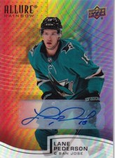 2021-22 Upper Deck Allure Full Rainbow Autographs #R47 Lane Pederson
