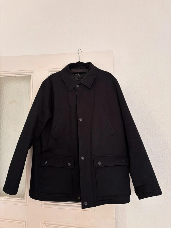 A.P.C. Mens Dark Navy Military Style Vintage Jacket (Size L) - Image 2 of 4