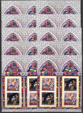 Federal Republic of Germany 10x Block 56 **, Christmas 2001, Joint Edition with Spani