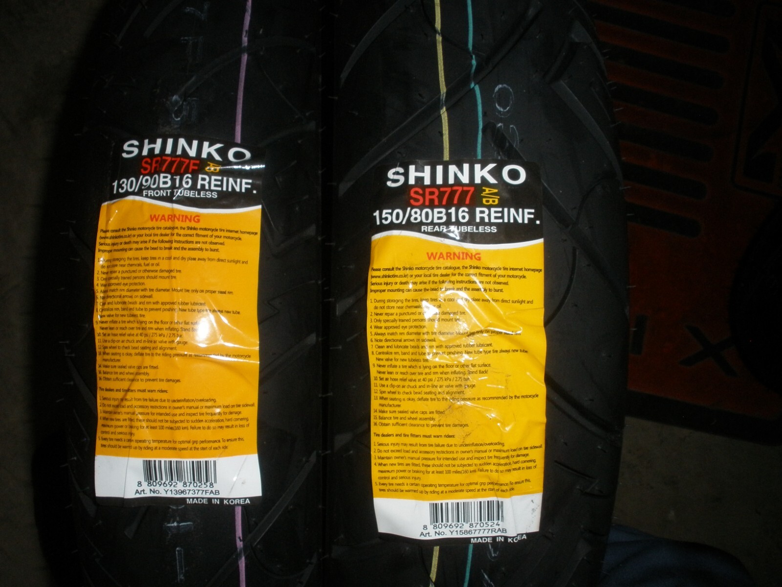 Buy Shinko Motorcycle Tires Online on Denmark at Best Prices