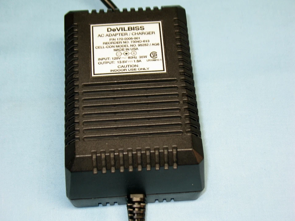 CARGADOR ADAPTADOR AC DEVILBISS ~ # 170-0005-0001 ~~~~ CEL C0N Foto 2 de 4