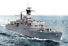 ROYAL NAVY TYPE 15 FRIGATE HMS GRENVILLE c 1973
