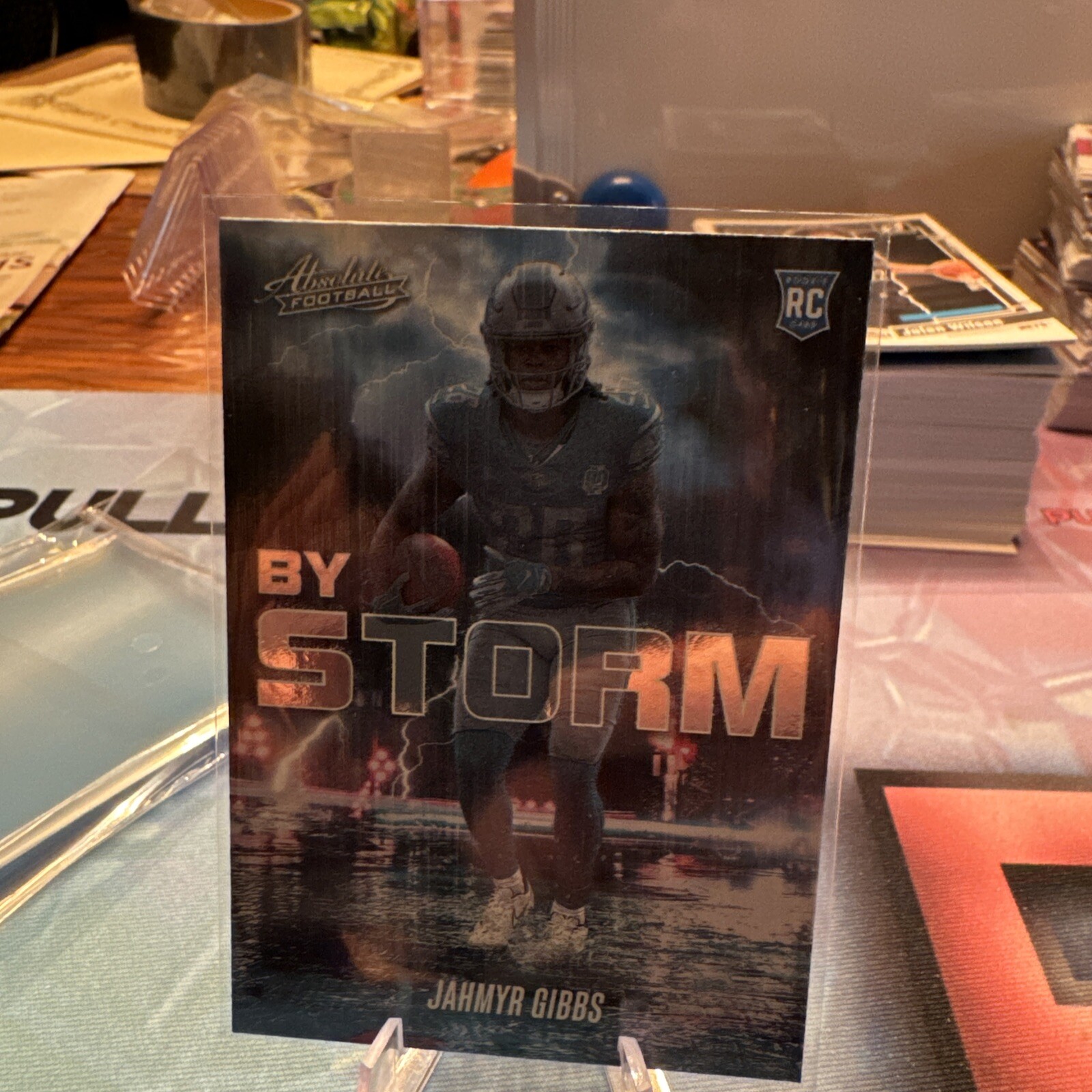 2023 Panini Absolute Jahmyr Gibbs ROOKIE BY STORM #BST-8 Lions RC