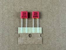 2 New .22 uF 63V Wima MKS Film Capacitors for Stereo Rebuilds 5mm Pitch Qty 