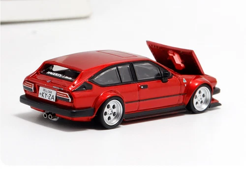 TPC 1/64 Scale Alfa Romeo GTV6 Red Diecast car Model Toy Collection Gift - Picture 5 of 7