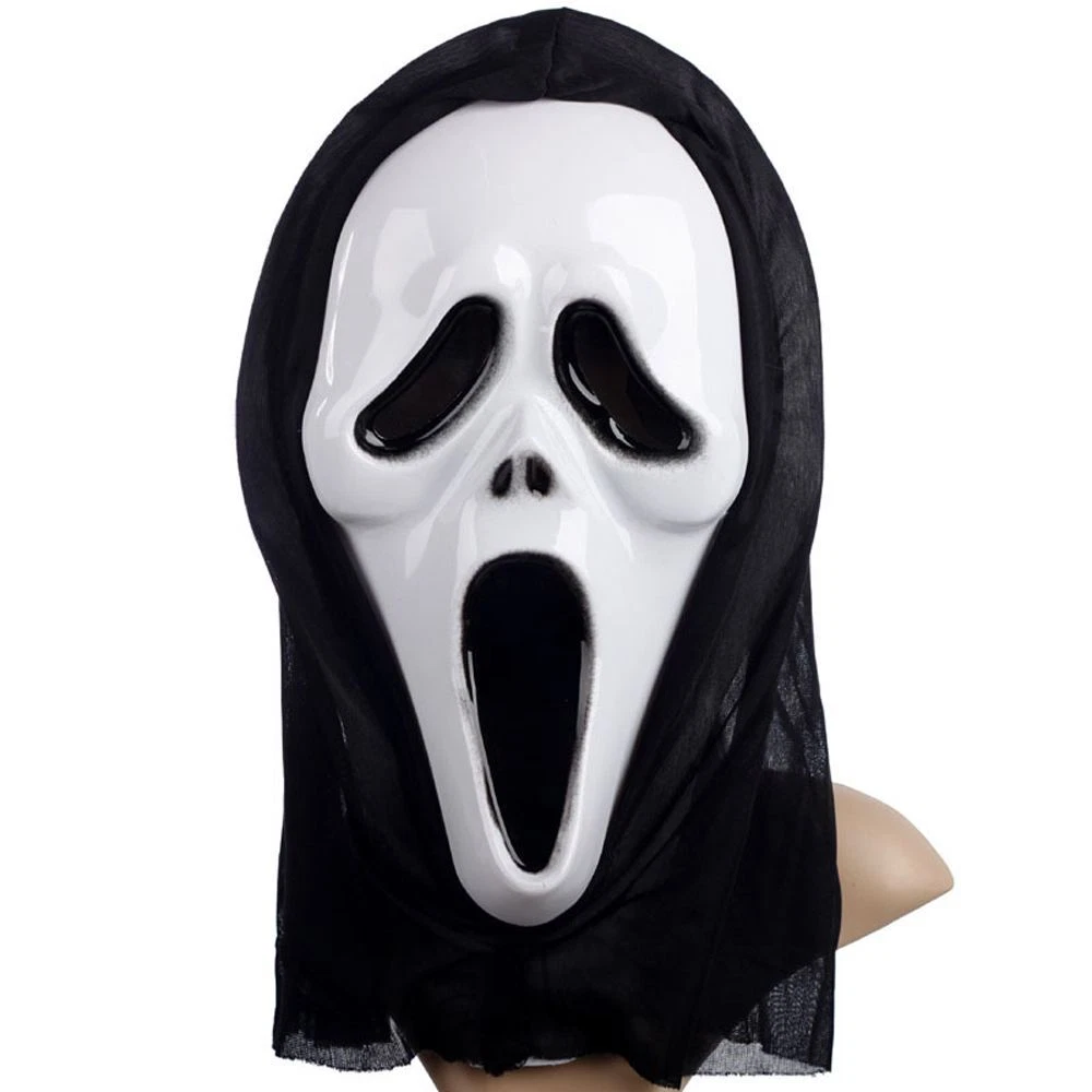 Maschera Halloween Festa Horror Fantasma Faccia Demone Strega Urlo Novità Divertente | eBay