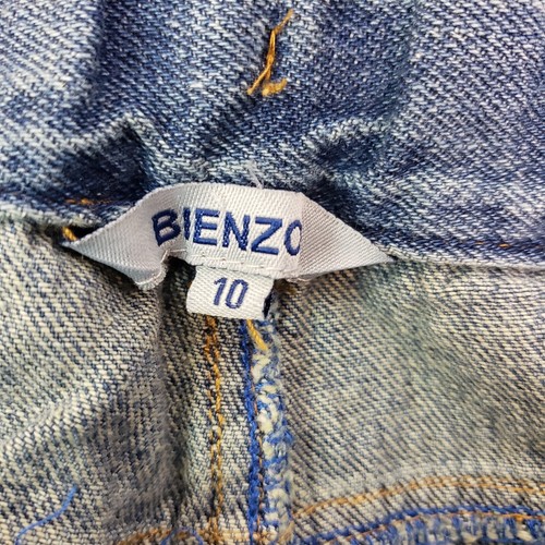 Bienzoe Boys Size 10 Blue Adjustable Waist Casual Straight Denim Jeans Pants - Picture 5 of 6