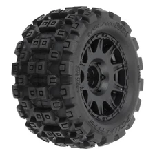Proline 1/18 Badlands MX 1.85" F/R MTD 12mm Black Raid Granite GROM PRO1024110