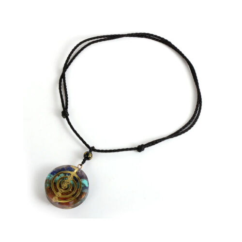 Naturstein 7 Chakren Power Generat Amulett Meditation Balance Halskette Anhänger - Bild 1 von 10