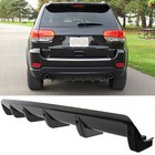 For Jeep Grand Cherokee Car Rear Bumper Diffuser Lip Spoiler Splitter Gloss