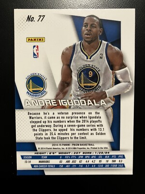 Andre Iguodala 2014-15 Panini Prizm #77 Golden State Warriors