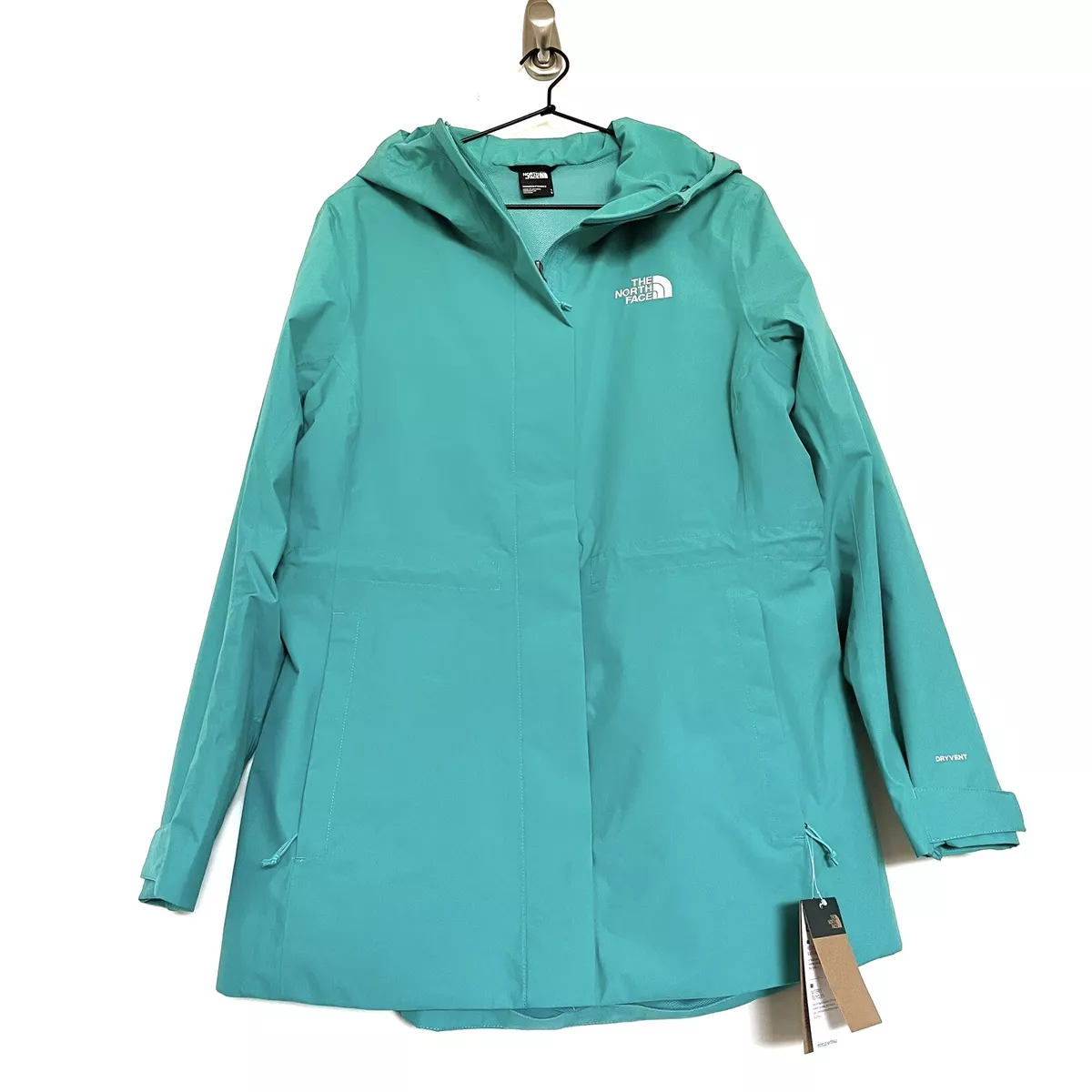 The North Face City Breeze Rain Jacket Size Large Porcelain Green