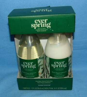 Ever Spring Holiday Hand Care Gift Set Black Pepper and Balsam