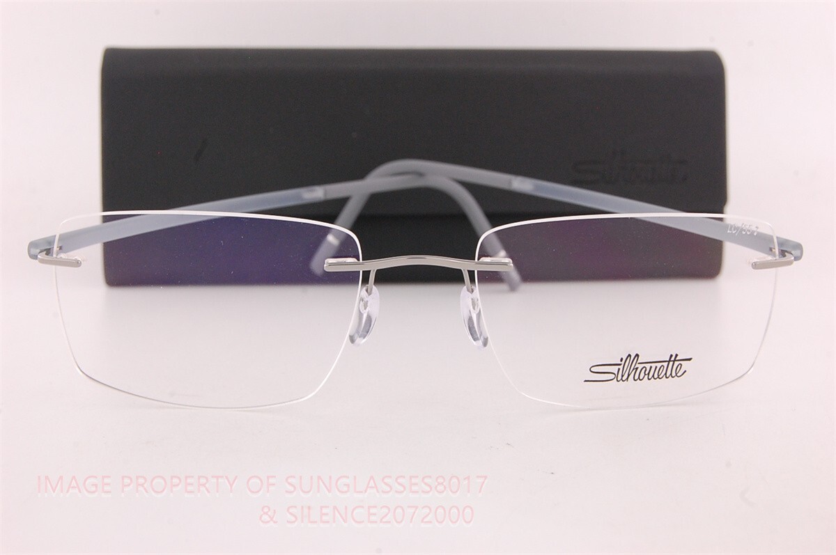 New Silhouette Eyeglass Frames The Wave 5567 LC 7310 Grey Titanium