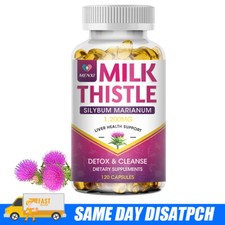 Milk Thistle Silymarin Dandelion Root Capsules For Liver Health Protect 1200MG