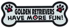 Dog Bone Shaped Magnets: Golden Retrievers Have More Fun! | Cars, Trucks