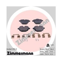 Zimmermann 24561.175.2 Bremsbelagsatz Scheibenbremse Hinterachse FüR Bmw