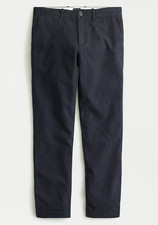 J.Crew 770 Straight-Fit Pant in Brushed Twill-Soft Dark Navy-Men 31x32-AE580