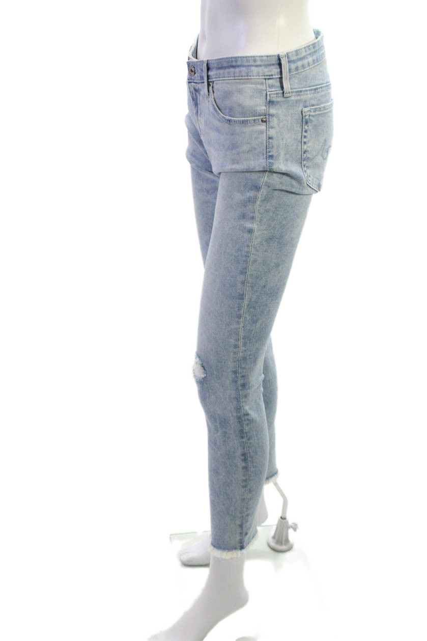 AG Adriano Goldschmied Women Ankle Skinny Jeans Light Blue Mid Rise Size 27 thumbnail 2