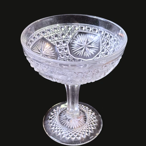 Elegant Imperial Depression Glass Tall Champagne Goblet