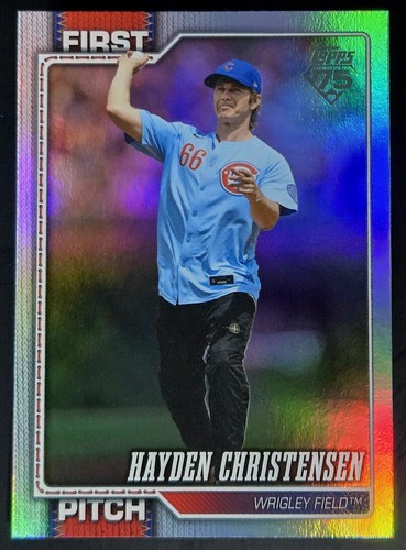 2026 Topps Series 2 Hayden Christensen #FP-15 First Pitch Cubs
