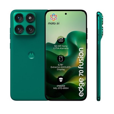 Motorola Edge 70 Fusion 256GB Grün 6,78 Zoll 5G Android Smartphone AMOLED 