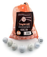 Recycled Golf Balls for Maxfli 50 Pack White 3A Good Condition - Recycled Gol...