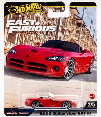 Hot Wheels Premium 2024 Fast & Furious 2/5 Red 2003 Dodge Viper SRT10