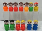 New ListingVintage Fisher Price Little People Plastic Lot Of 13 10 Women Girl 3 Men Boy