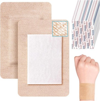30pcs Extra Large Silicone Bandages 4x3in Painless Removal Sensitive Skin