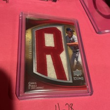 2009 Upper Deck Icons Chris Perez Lettermen #/45 #IL-CP Card letter R